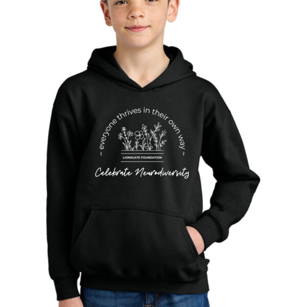 Gildan® Youth Softstyle® Midweight Fleece Hoodie - Printed Logos Thumbnail