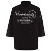 Ten Pearl Button Black Chef Coat Thumbnail